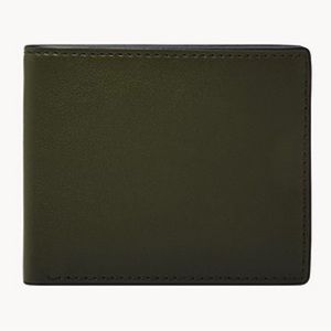 New Fossil Steven Bifold Wallet Slate Black